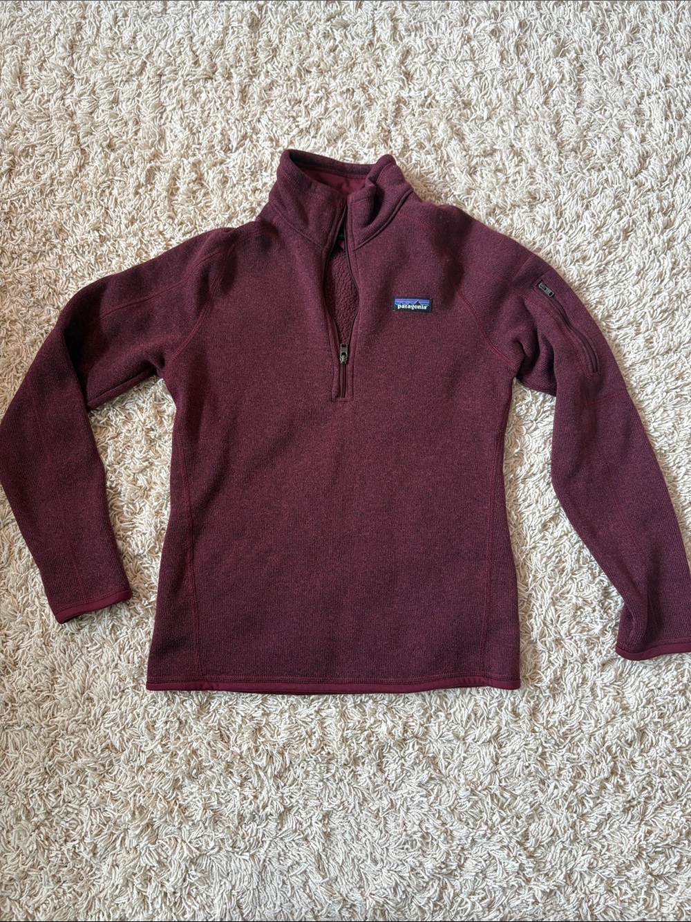 Patagonia Women's Quarter-Zip Pullover - Maroon